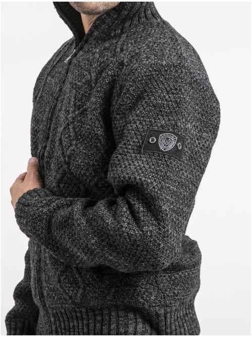 Gilet in maglia con zip LACIDO - Kiabi