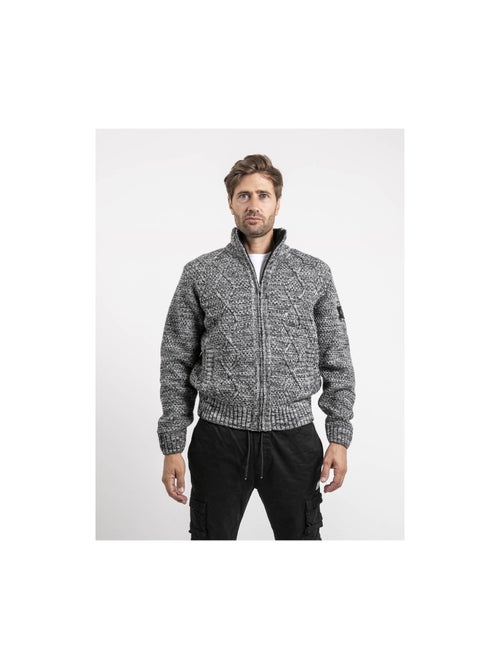 Gilet in maglia con zip LACIDO - Kiabi