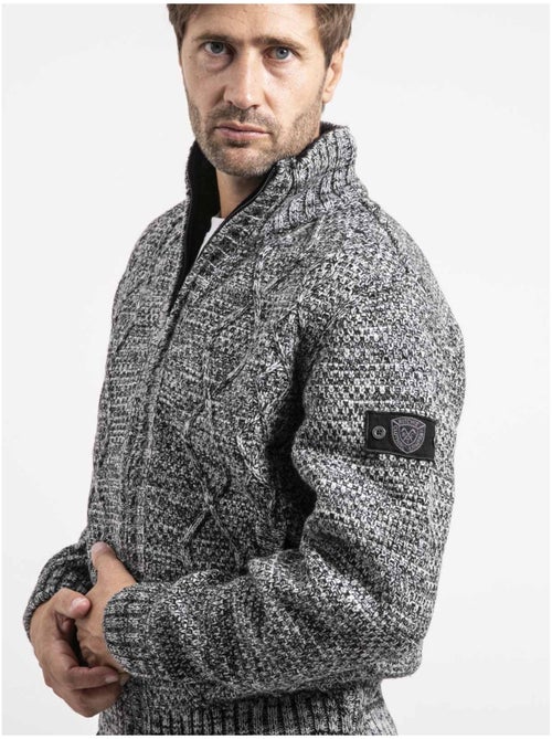 Gilet in maglia con zip LACIDO - Kiabi