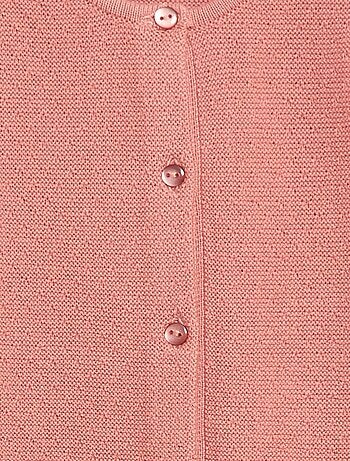 Gilet in maglia fantasia traforata