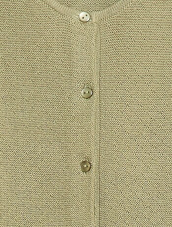 Gilet in maglia fantasia traforata