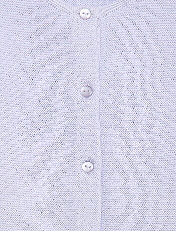 Gilet in maglia fantasia traforata