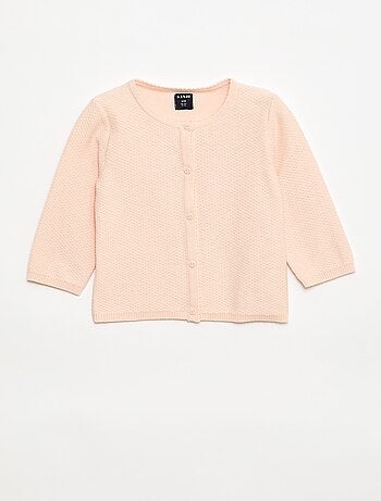 Cardigan in maglia fine a tinta unita