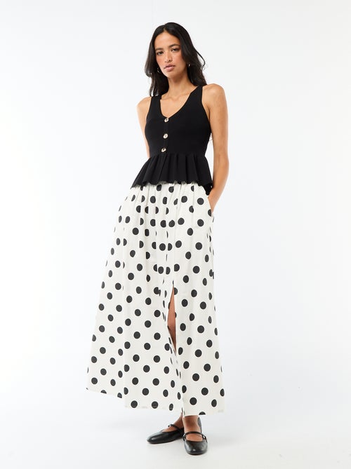 Gilet in maglia fine con apertura abbottonata - Kiabi