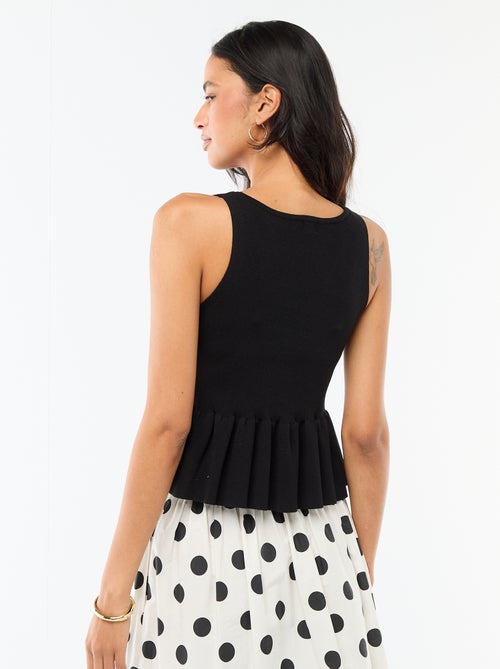 Gilet in maglia fine con apertura abbottonata - Kiabi