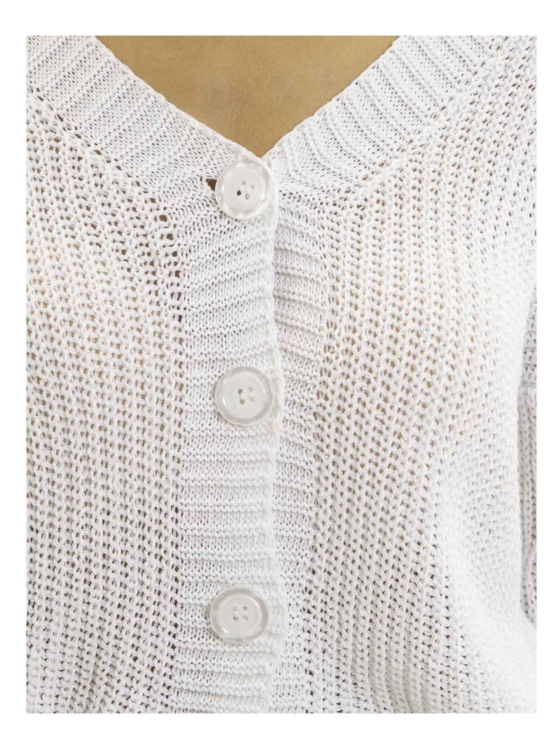 Gilet in maglia KORFULA Bianco - Kiabi