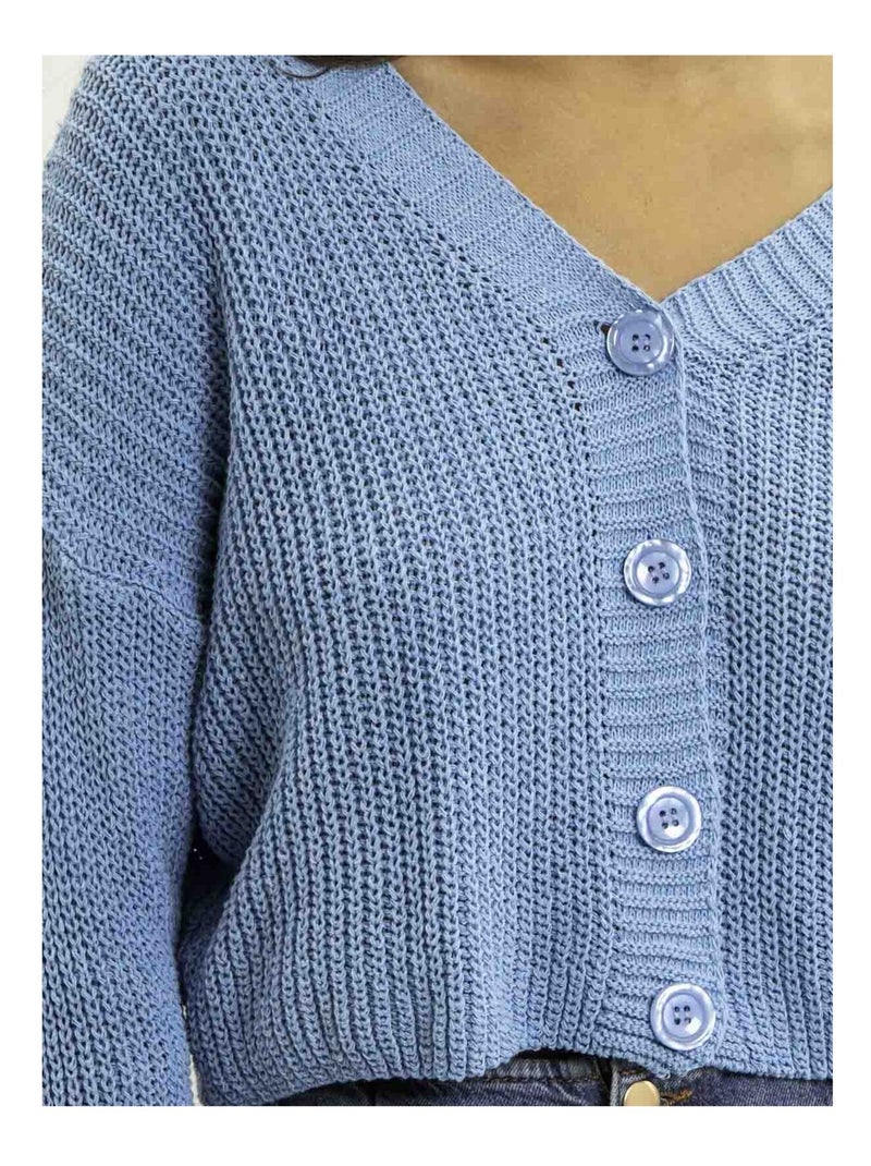 Gilet in maglia KORFULA Blu - Kiabi