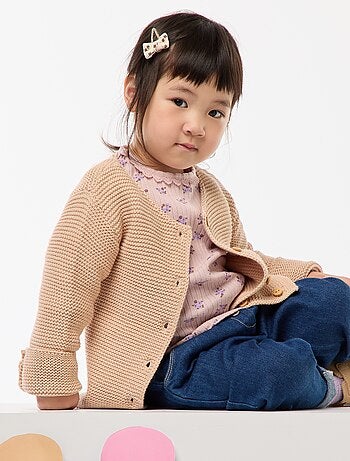 Gilet in maglia operata