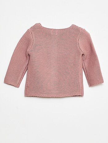 Gilet in maglia operata