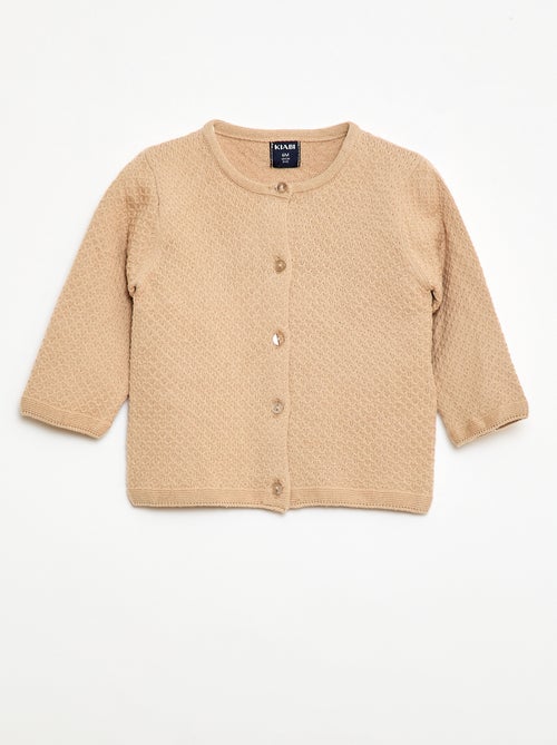 Gilet in maglia operata tinta unita - Kiabi