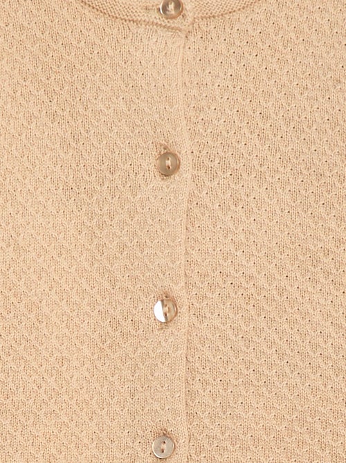 Gilet in maglia operata tinta unita - Kiabi