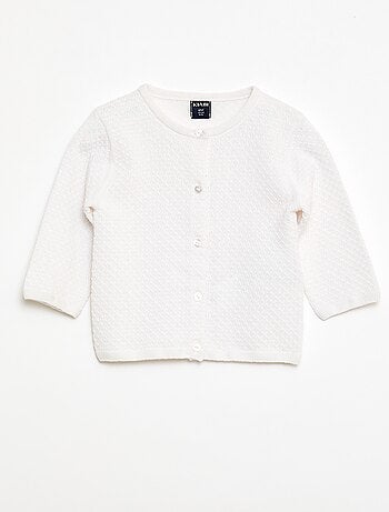 Gilet in maglia operata tinta unita