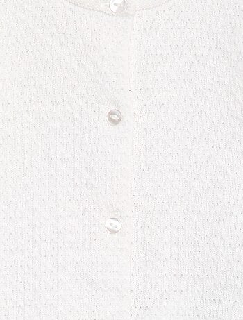 Gilet in maglia operata tinta unita