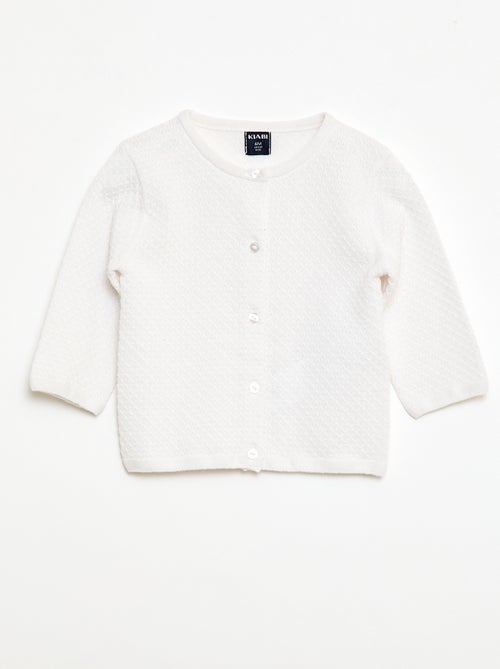 Gilet in maglia operata tinta unita - Kiabi