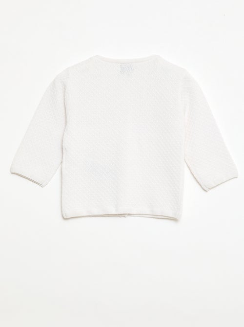 Gilet in maglia operata tinta unita - Kiabi