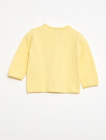 Gilet in maglia operata tinta unita