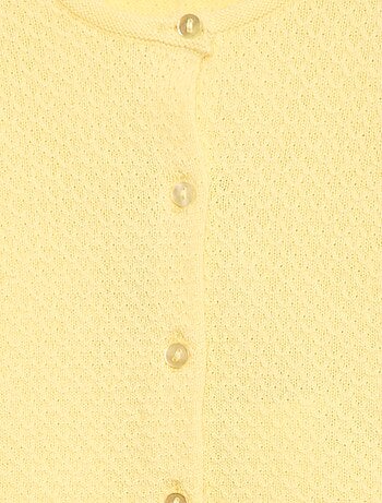 Gilet in maglia operata tinta unita