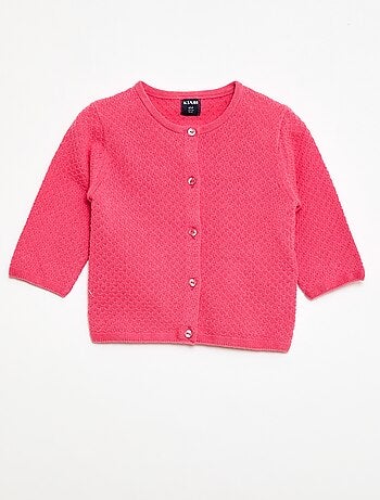 Gilet in maglia operata tinta unita