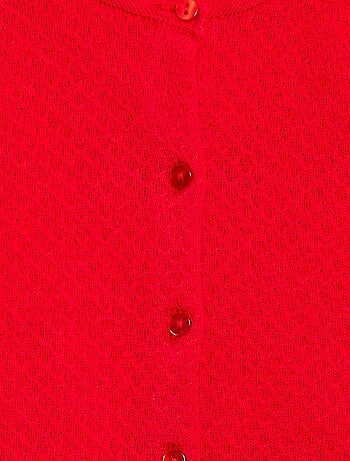 Gilet in maglia operata tinta unita