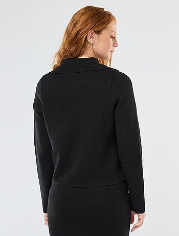 Gilet in maglia ottoman a doppio petto