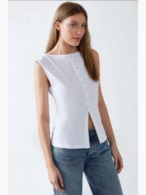 Gilet in maglia slim fit con girocollo hiccup - Kiabi
