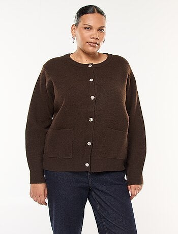 Gilet in maglia spessa con bottoni originali