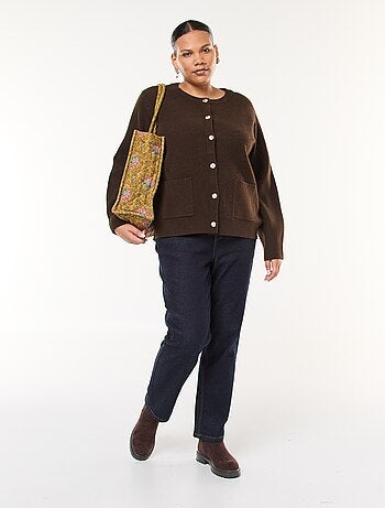 Gilet in maglia spessa con bottoni originali