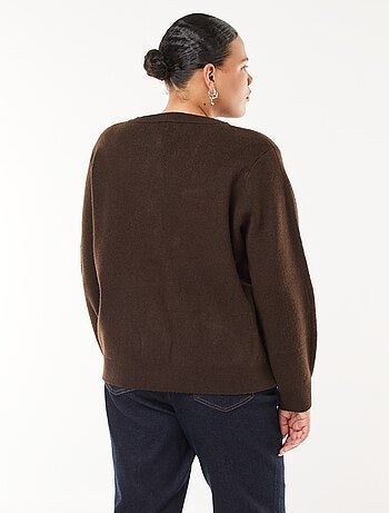 Gilet in maglia spessa con bottoni originali