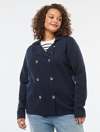 Gilet in maglia spessa con doppio petto