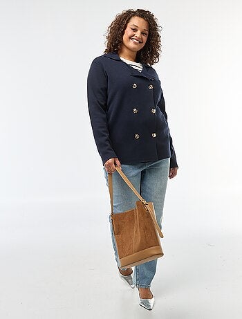 Gilet in maglia spessa con doppio petto