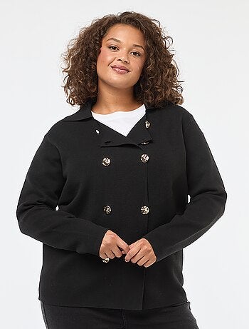 Gilet in maglia spessa con doppio petto