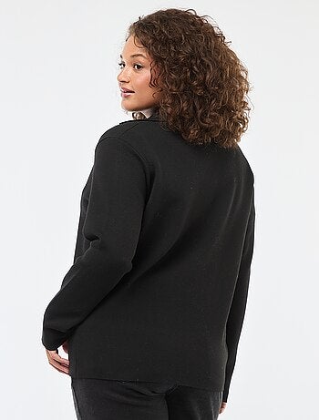 Gilet in maglia spessa con doppio petto