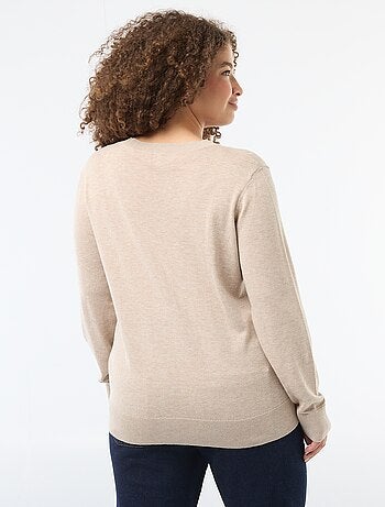 Gilet in maglia tinta unita