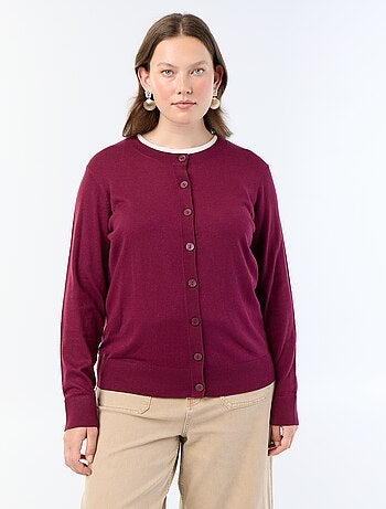 Gilet in maglia tinta unita