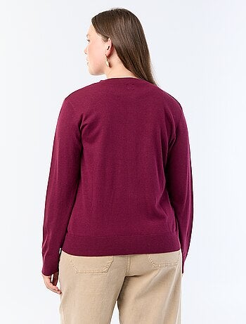 Gilet in maglia tinta unita