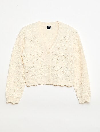 Gilet in maglia traforata