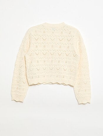 Gilet in maglia traforata