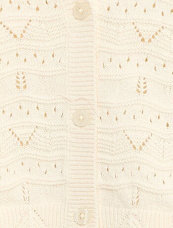 Gilet in maglia traforata