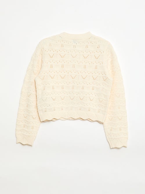 Gilet in maglia traforata - Kiabi