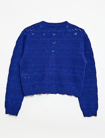 Gilet in maglia traforata