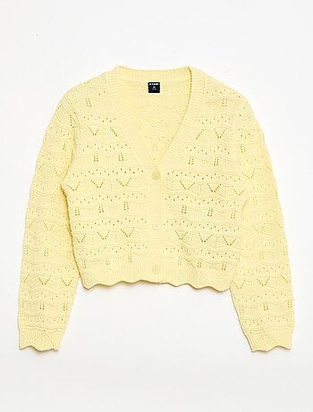 Gilet in maglia traforata