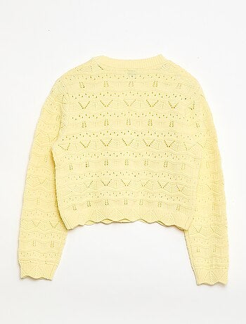 Gilet in maglia traforata