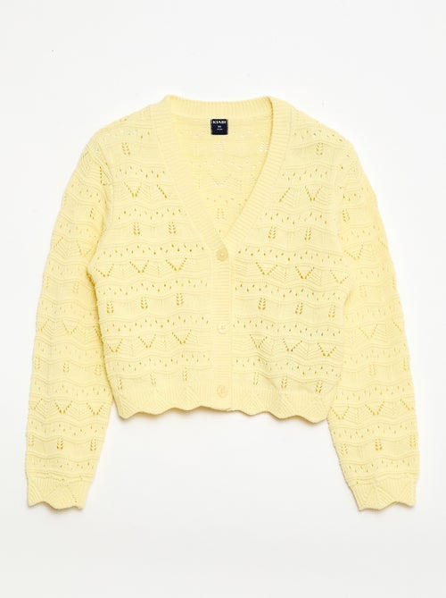 Gilet in maglia traforata - Kiabi