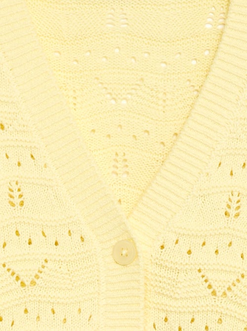Gilet in maglia traforata - Kiabi
