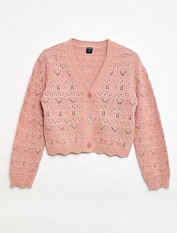 Gilet in maglia traforata