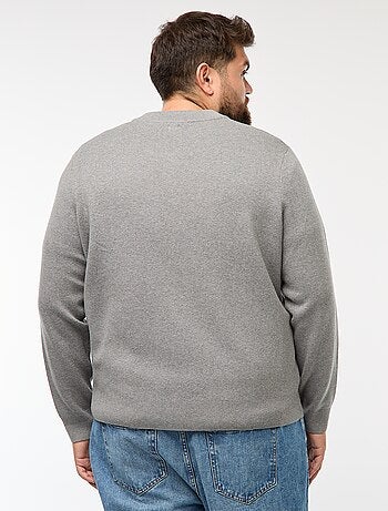 Gilet in maglia tricot con apertura a zip