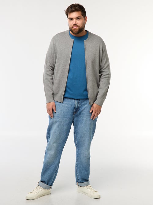 Gilet in maglia tricot con apertura a zip - Kiabi