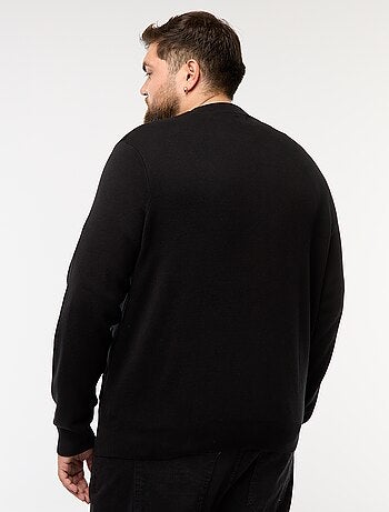 Gilet in maglia tricot con apertura a zip