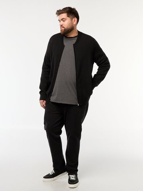 Gilet in maglia tricot con apertura a zip - Kiabi