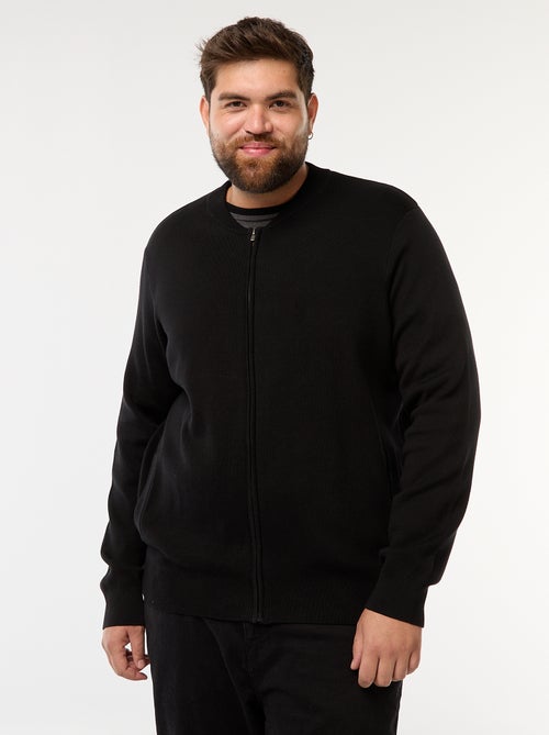 Gilet in maglia tricot con apertura a zip - Kiabi